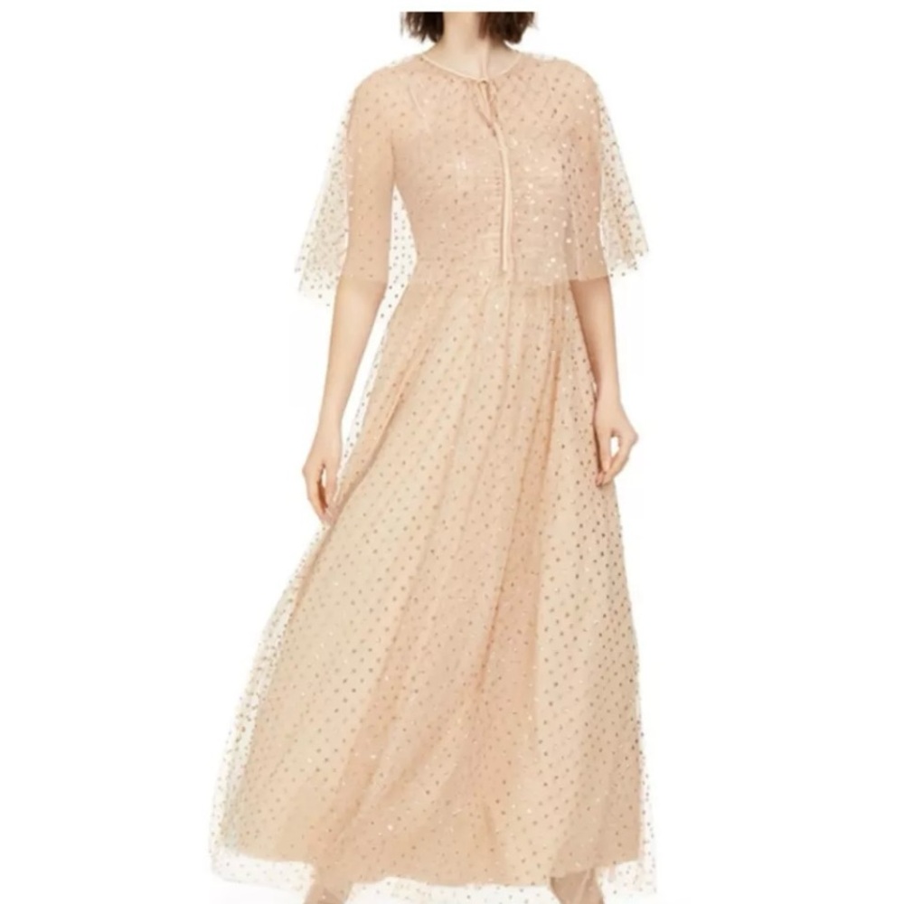 ELIZA J Womens Gown Spaghetti Strap Maxi Formal Dress